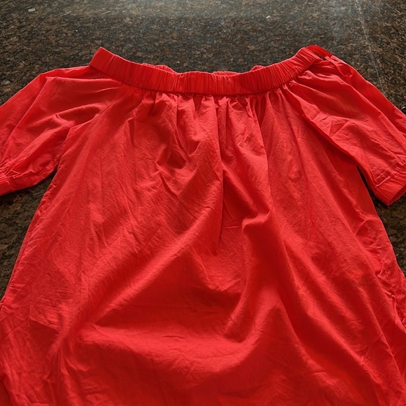 Michael Kors coral cotton blouse M EUC - Picture 5 of 11
